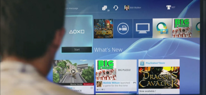 A first look at the PS4s interface
