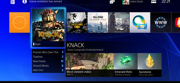 The PS4 gets a day one system update