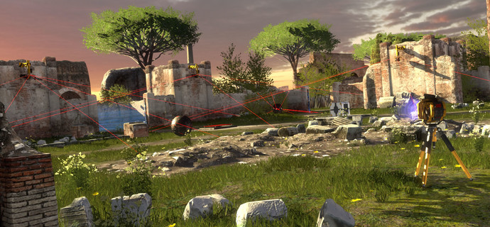 The Talos Principle Hands-On Preview Playing with lasers