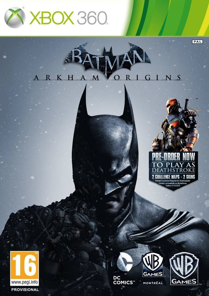 Batman: Arkham Origins boxart