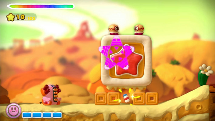 Kirby and the Rainbow Paintbrush Screenshot