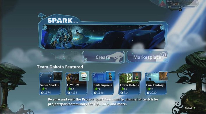 Project Spark Screenshot