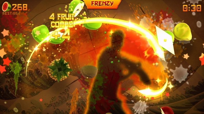 Fruit Ninja Kinect Screenshot