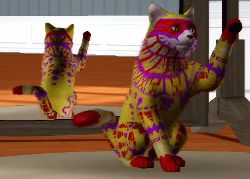 Sims 3 Pets Aztec Panthera cat